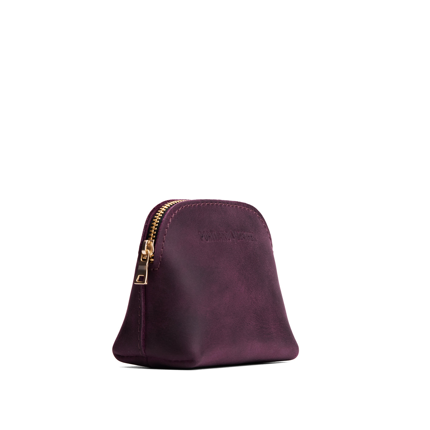 Larkspur*Mini | Compact leather pouch with top zipper