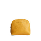 Sunshine Mini | Compact leather pouch with top zipper