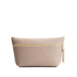 Stone Large | Large leather makeup bag with zipper