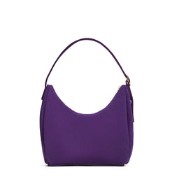Imperial*Medium | U-shaped, flat-bottomed leather shoulder bag with adjustable strap
