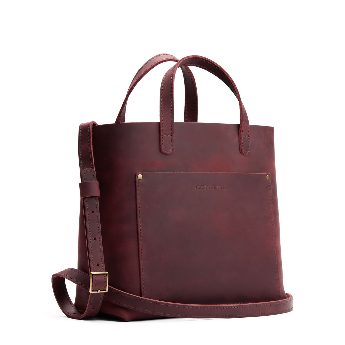 Redwood*Classic | Midsize crossbody tote with handles and a pocket