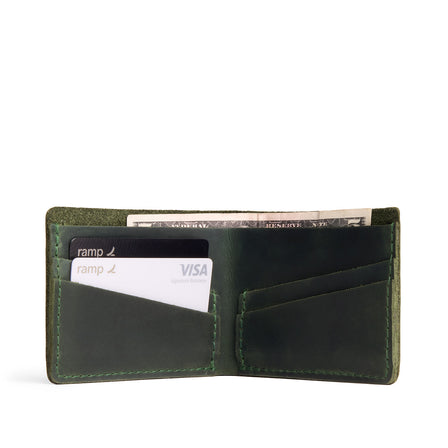 Evergreen | Leather bifold wallet with card slots