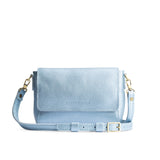 Leatherella Mini | Side by Side of both sizes of Leather Crossbody Bag with Magnetic Messenger Bag Closure