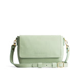 Pistachio Mini | Small Leather Crossbody Bag with Magnetic Messenger Bag Closure