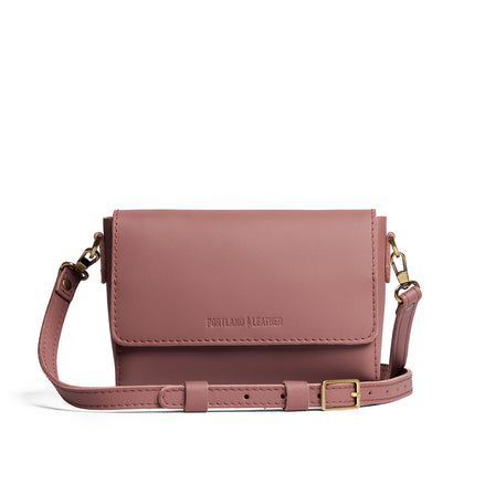Sunkissed*Mini | Small Leather Crossbody Bag with Magnetic Messenger Bag Closure