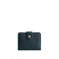 Boreal | Small leather bifold wallet with snap closed