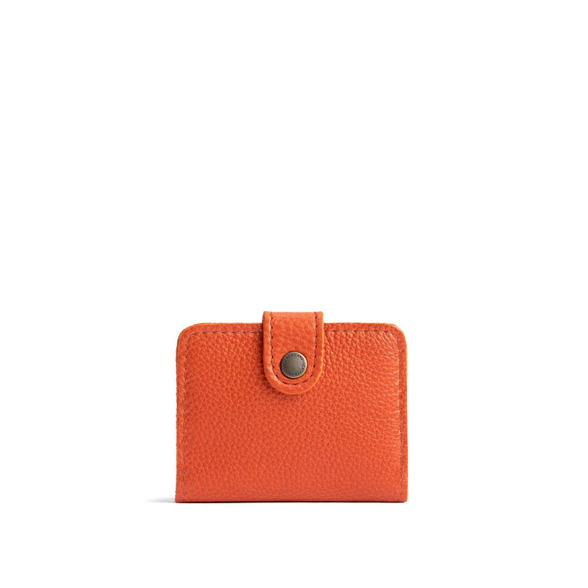 Koi | Small leather wallet with snap closed