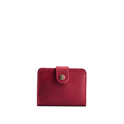 Phoenix | Small leather wallet with snap closure