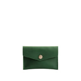 Aruba | Small leather card wallet with snap closure