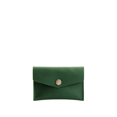 Aruba | Small leather card wallet with snap closure