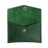 Aruba | Small leather card wallet with snap closure