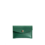 Bacalar | Small leather envelope card wallet with snap closure