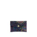 Carnival | Small leather envelope card wallet with snap closure