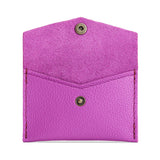 Cattleya | Small leather envelope card wallet with snap closure
