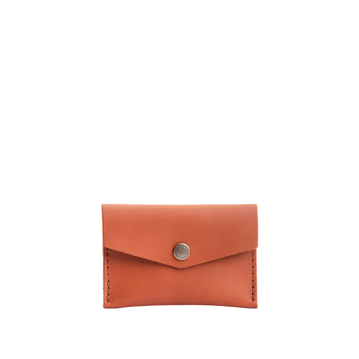 Clownfish | Small leather card wallet with snap closure