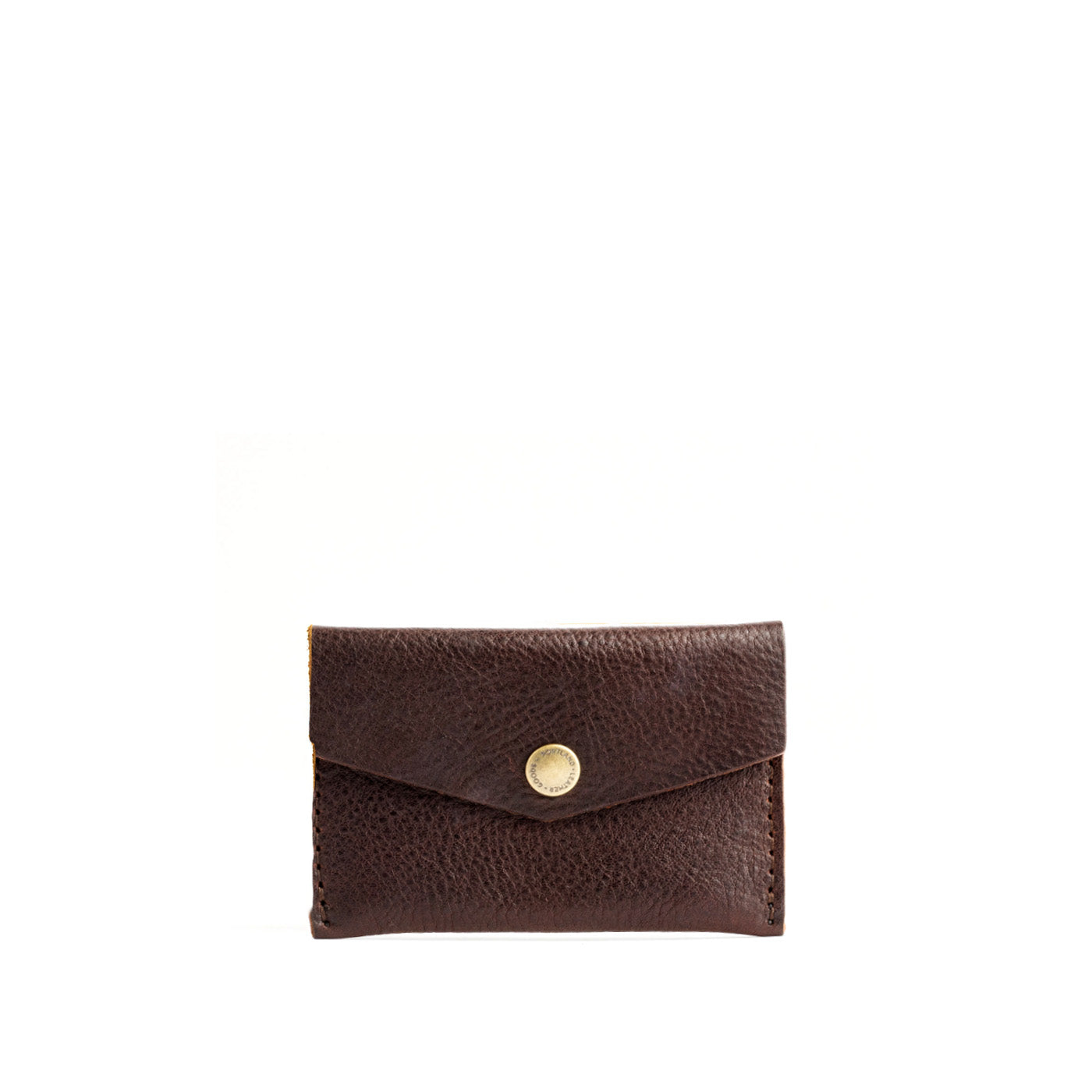 Coldbrew | Small leather card wallet with snap closure