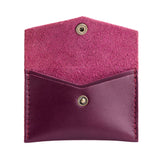 Lollipop | Small leather envelope card wallet with snap closure 