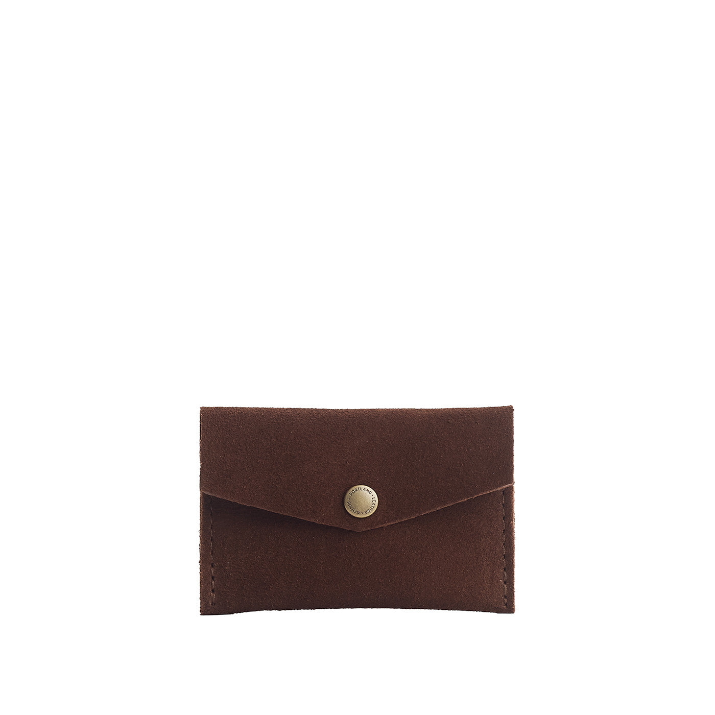 Stagecoach | Small leather envelope card wallet with snap closure