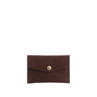 Stagecoach | Small leather envelope card wallet with snap closure