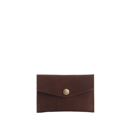 Stagecoach | Small leather envelope card wallet with snap closure