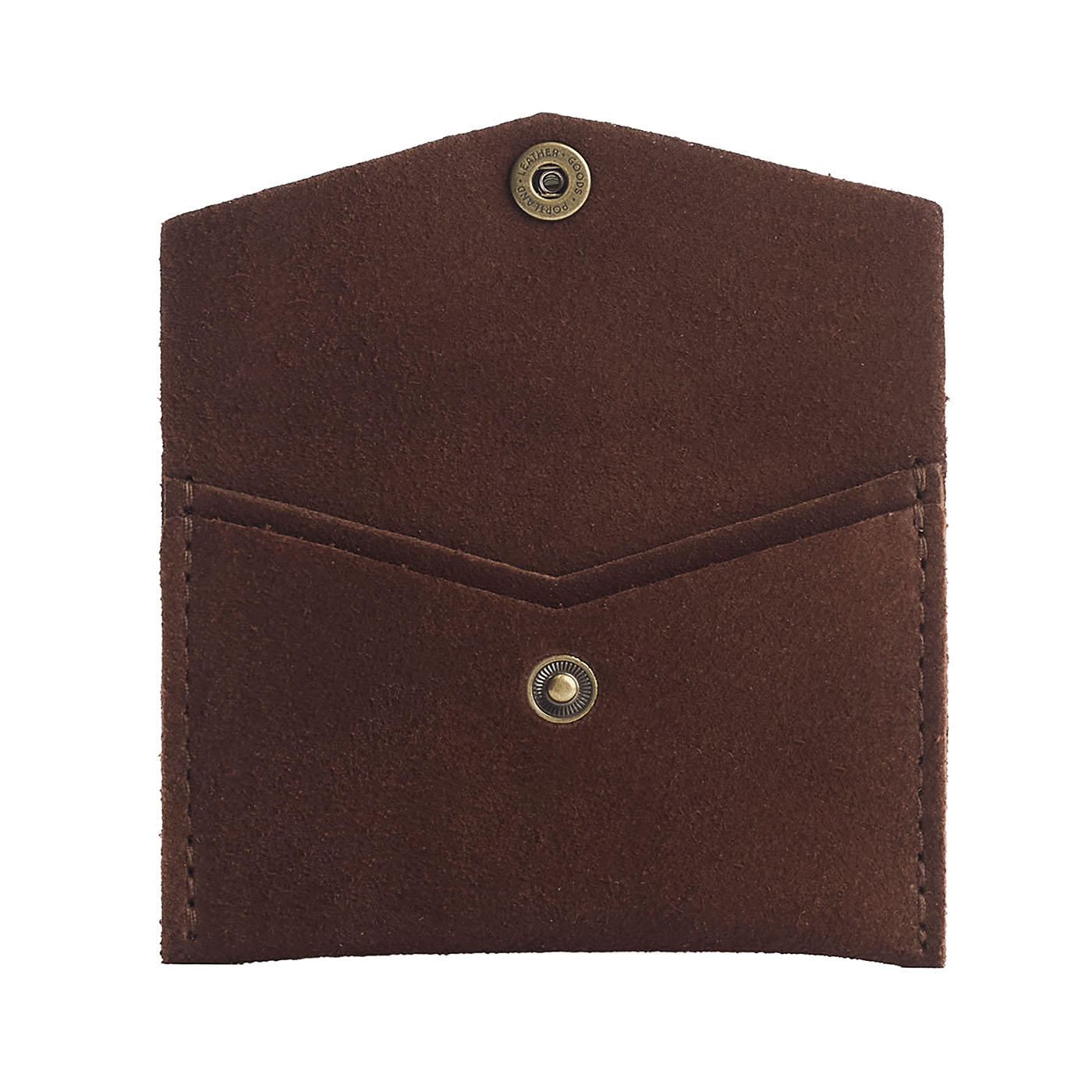 Stagecoach | Small leather envelope card wallet with snap closure