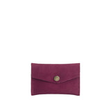 Superbloom | Small leather envelope card wallet with snap closure