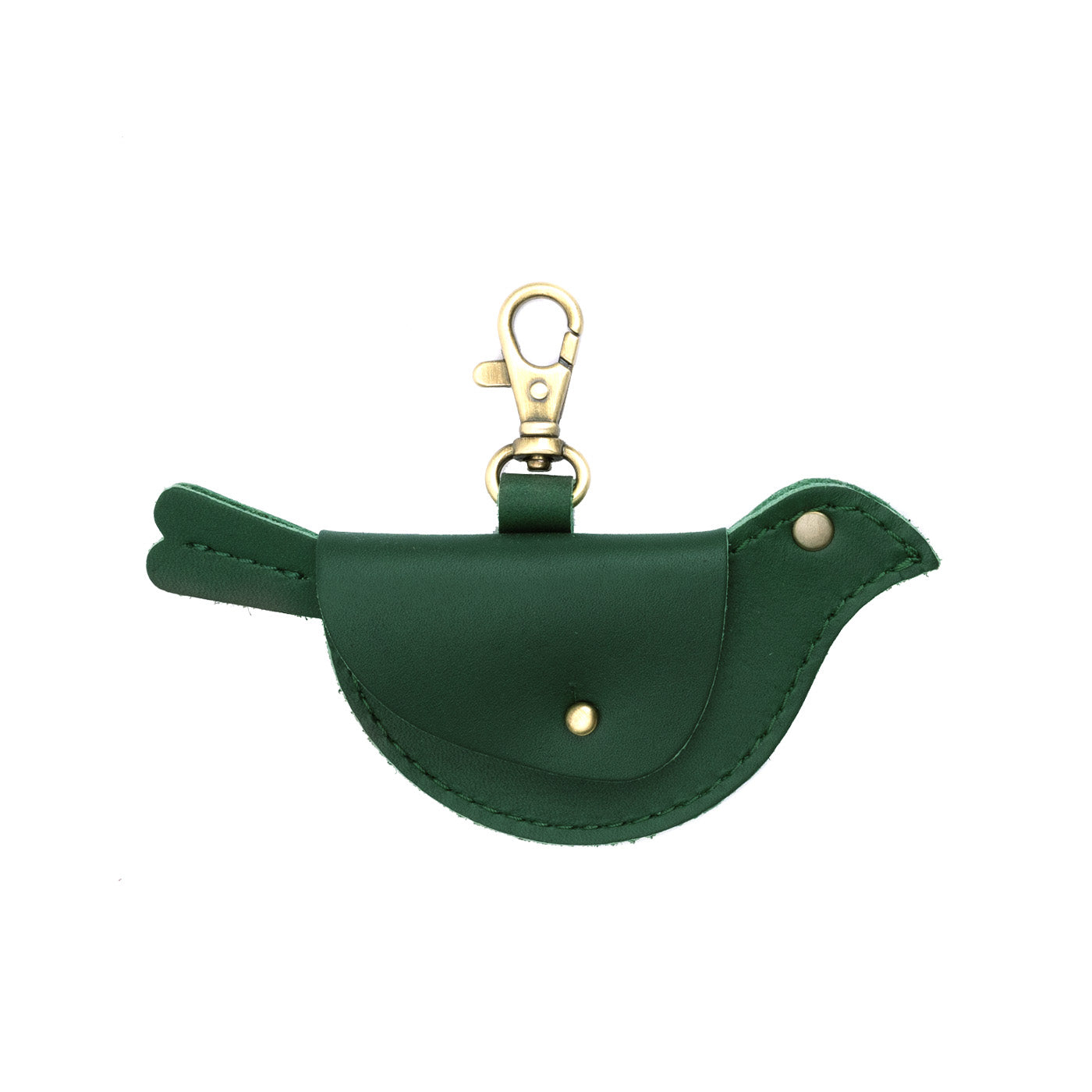Aruba | Bird shaped pouch with button closure and lobster clasp
