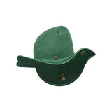 Aruba | Bird shaped pouch with button closure and lobster clasp