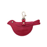 Berry Good | Bird shaped pouch with button closure and lobster clasp