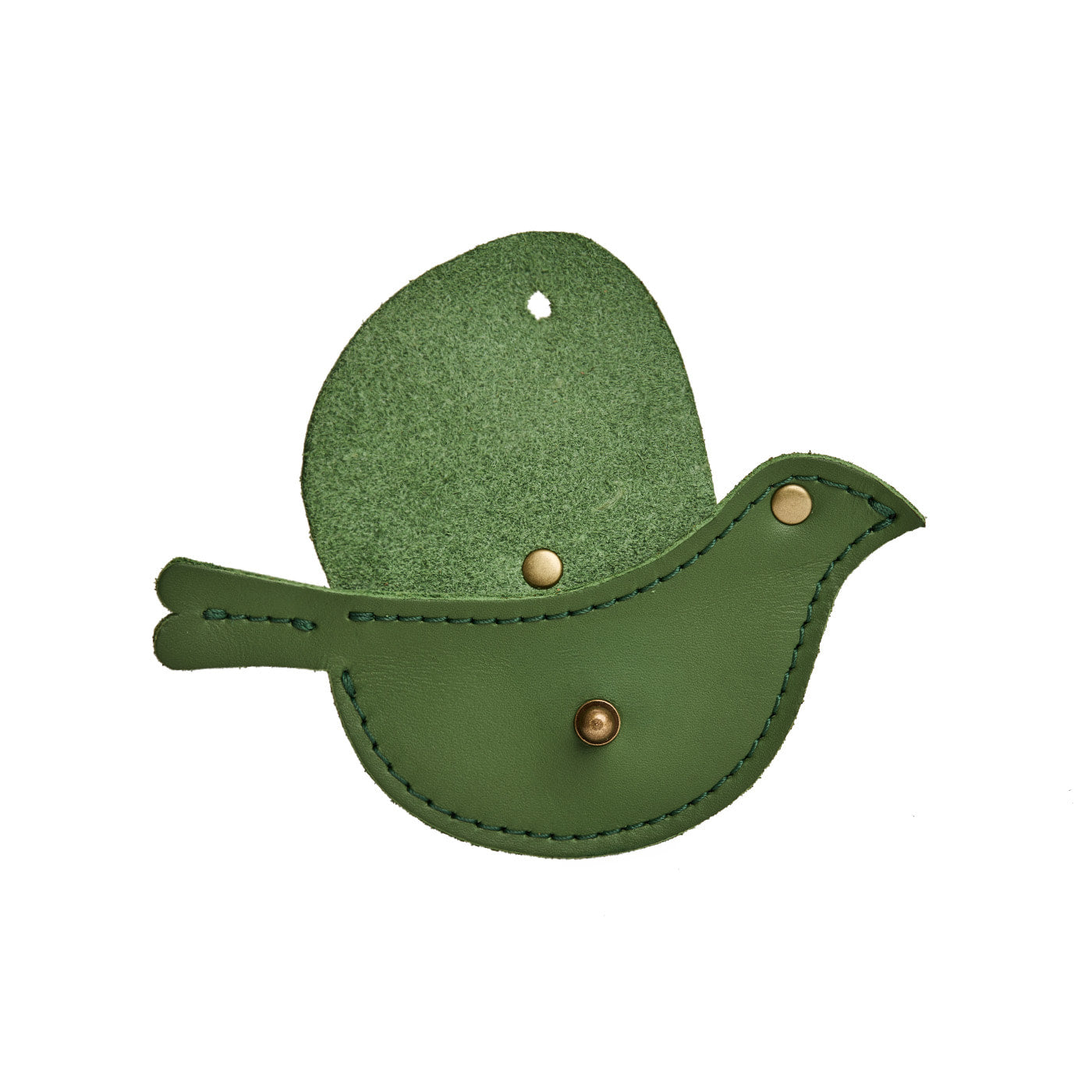 Cactus | Bird shaped pouch with button closure and lobster clasp
