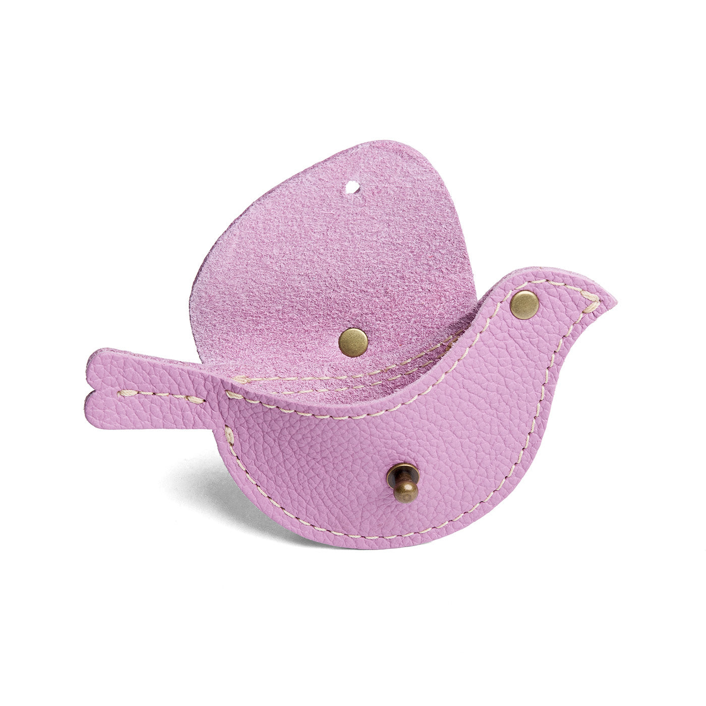 Calla Lily | Bird shaped pouch with button closure and lobster clasp