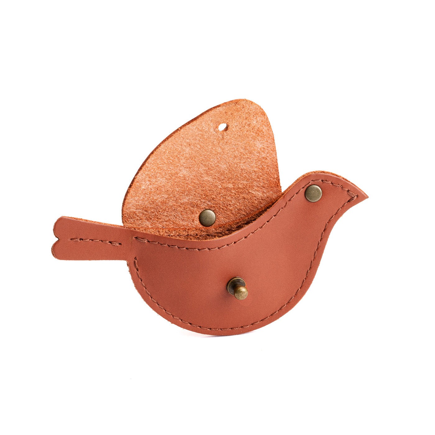 Clownfish | Bird shaped pouch with button closure and lobster clasp