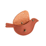 Clownfish | Bird shaped pouch with button closure and lobster clasp