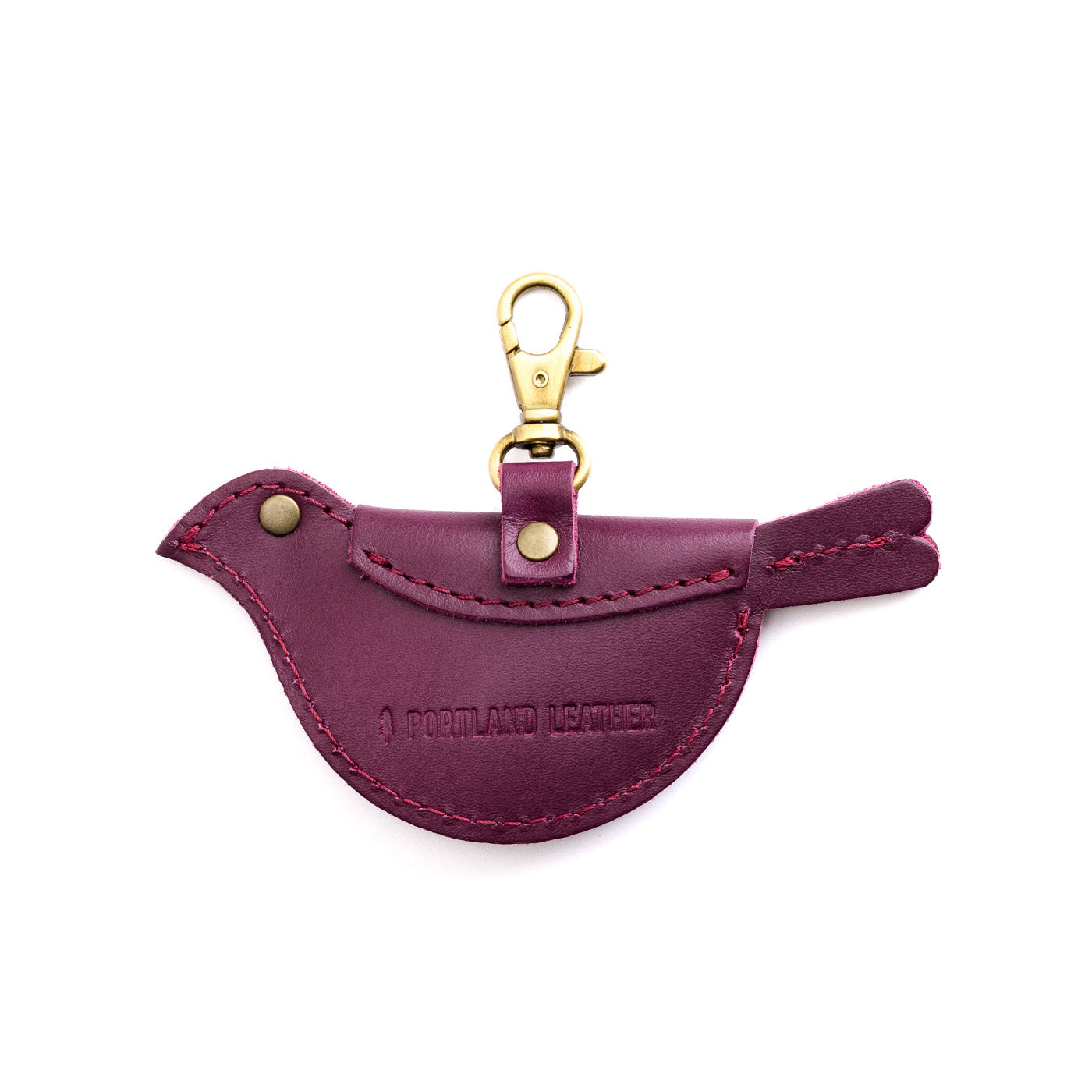 Lollipop | Bird shaped pouch with button closure and lobster clasp