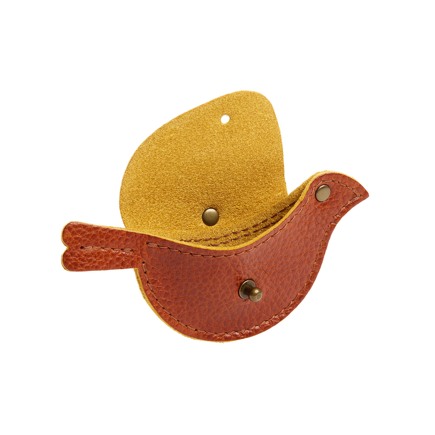 Sienna | Bird shaped pouch with button closure and lobster clasp
