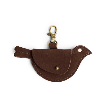 Stagecoach | Bird shaped pouch with button closure and lobster clasp