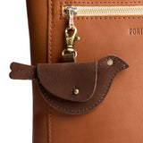 Stagecoach | Bird shaped pouch with button closure and lobster clasp