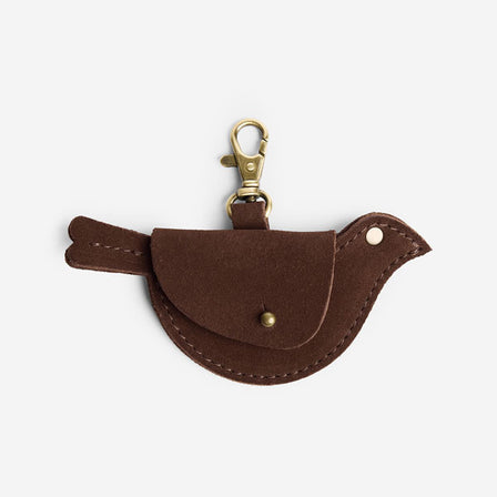 Stagecoach | Bird shaped pouch with button closure and lobster clasp
