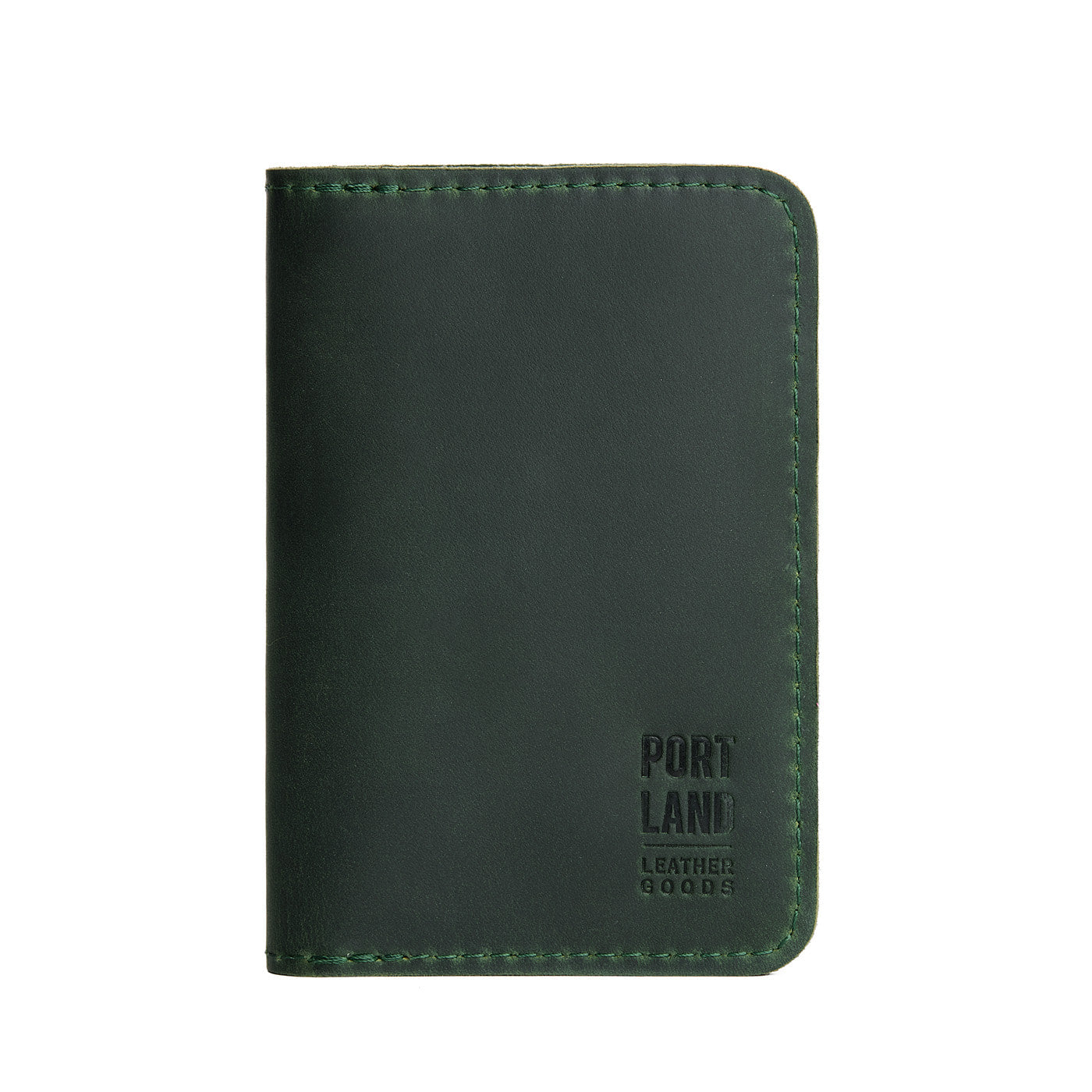 Evergreen | Leather passport case with PLG logo