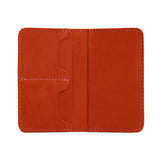 Paprika | Leather passport case with PLG logo open shot