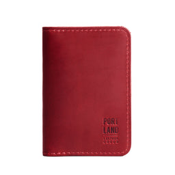 Phoenix | Leather passport case with PLG logo