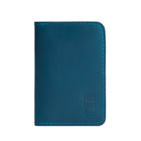 Westward Blue | Leather passport case with PLG logo