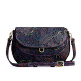 Carnival Large | Petite leather Crossbody with a flap and magnetic closure