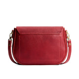 Chili Red Large | Leather Crossbody with a flap and magnetic closure