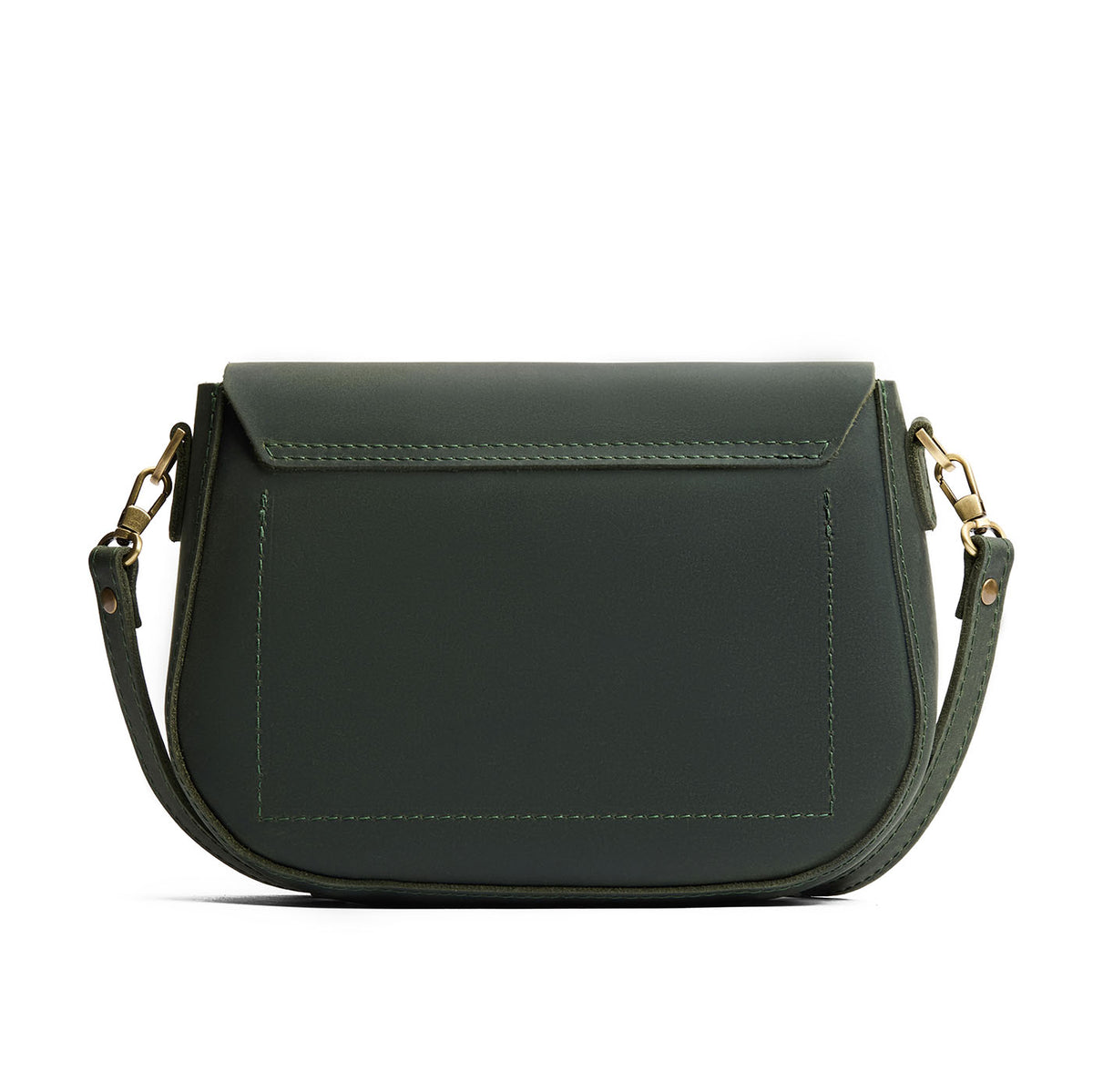 Evergreen*Large | Petite leather Crossbody with a flap and magnetic closure