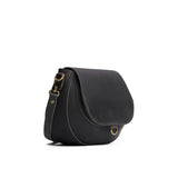 Full Moon Small | Petite leather Crossbody with a flap and magnetic closure
