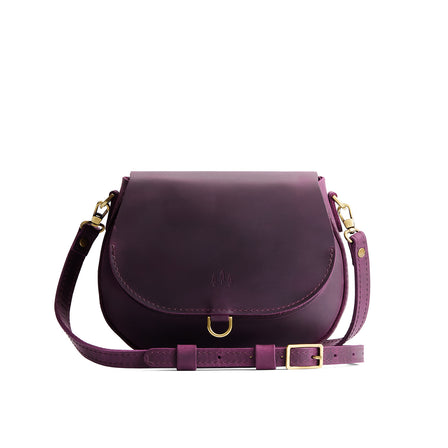 Larkspur*Large | Leather Crossbody with a flap and magnetic closure