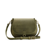 Old Growth Small | Petite leather Crossbody with a flap and magnetic closure
