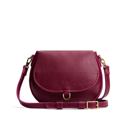 Orchid*Small | Petite leather Crossbody with a flap and magnetic closure