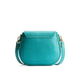 Seafoam Small | Petite leather Crossbody with a flap and magnetic closure